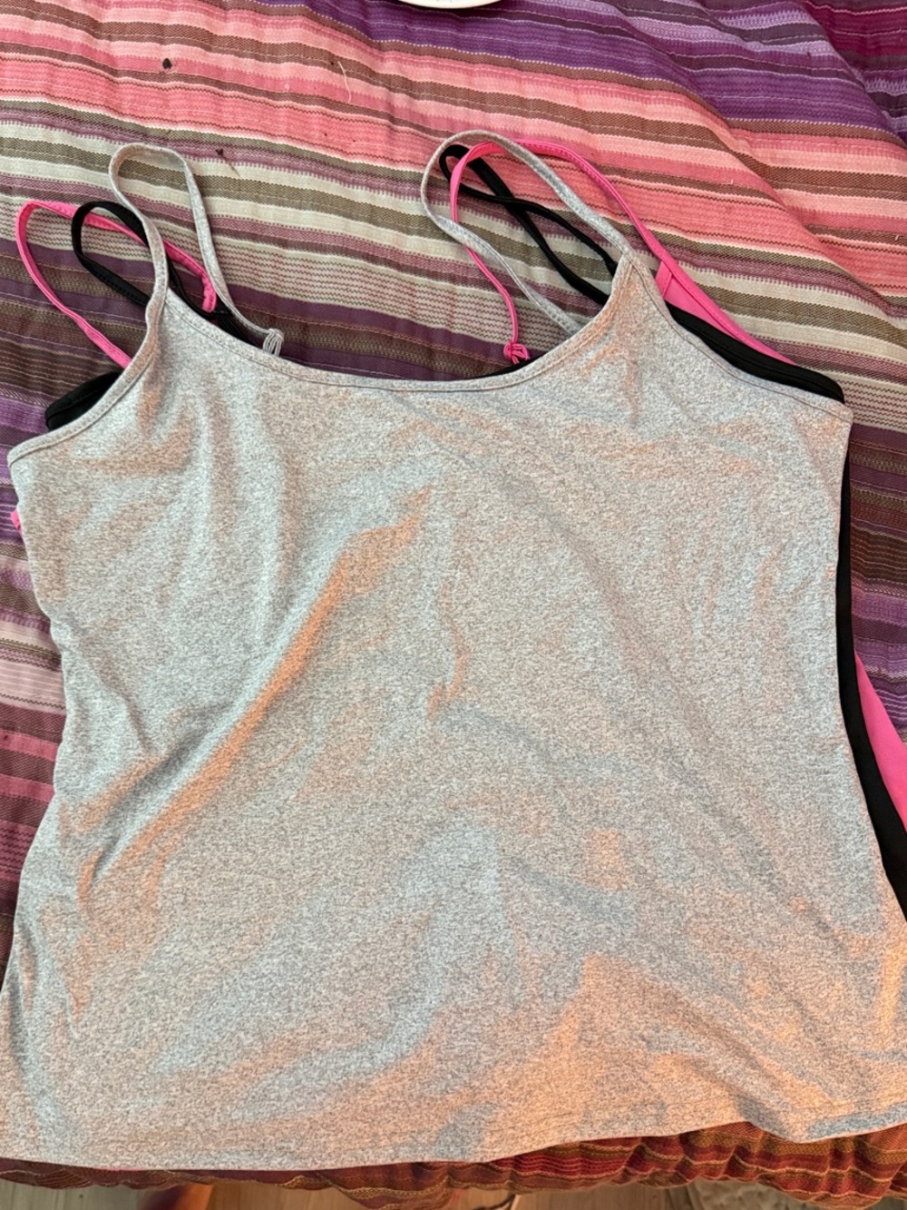 Women's 3-Pack Spaghetti Strap Tank Top - Casual Layering Cami